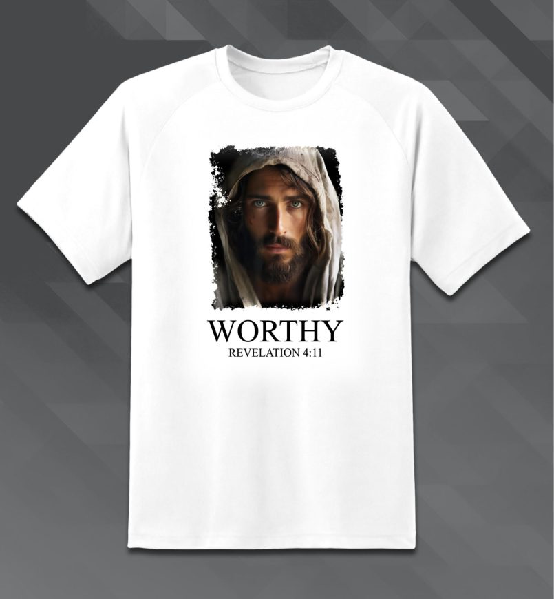 White_Worthy_Jesus_T_Shirt